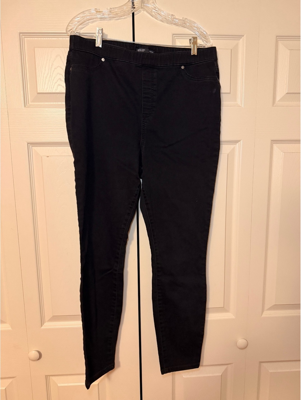 Vera Wang Black Jean Leggings XL